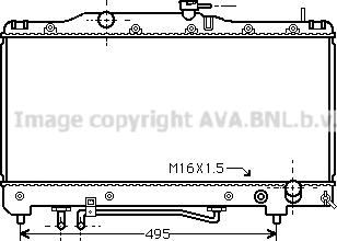 Prasco TO2205 - Радиатор, охлаждане на двигателя vvparts.bg