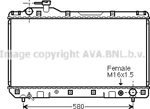 Prasco TO2219 - Радиатор, охлаждане на двигателя vvparts.bg