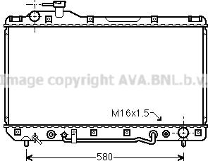 Prasco TO2220 - Радиатор, охлаждане на двигателя vvparts.bg