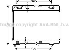 Prasco TOA2357 - Радиатор, охлаждане на двигателя vvparts.bg