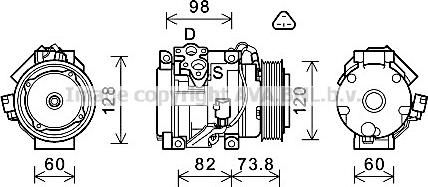 Prasco TOAK726 - Компресор, климатизация vvparts.bg