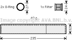 Prasco TOD349 - Изсушител, климатизация vvparts.bg