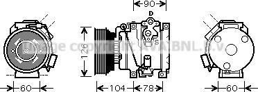 Prasco TOK449 - Компресор, климатизация vvparts.bg