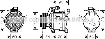 Prasco TOK450 - Компресор, климатизация vvparts.bg