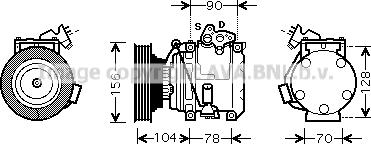 Prasco TOK439 - Компресор, климатизация vvparts.bg