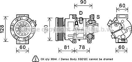 Prasco TOK581 - Компресор, климатизация vvparts.bg