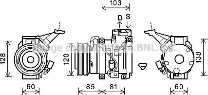 Prasco TOK606 - Компресор, климатизация vvparts.bg