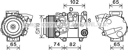 Prasco TOK682 - Компресор, климатизация vvparts.bg