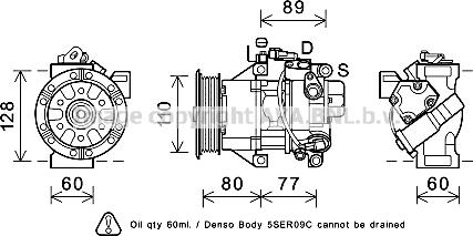 Prasco TOK626 - Компресор, климатизация vvparts.bg