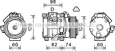 Prasco TOK724 - Компресор, климатизация vvparts.bg