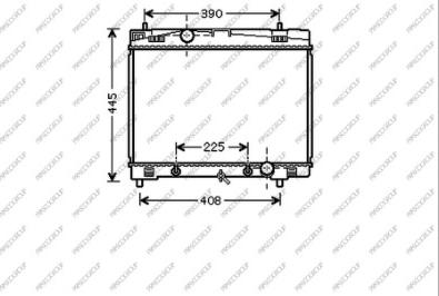 Prasco TY325R006 - Радиатор, охлаждане на двигателя vvparts.bg