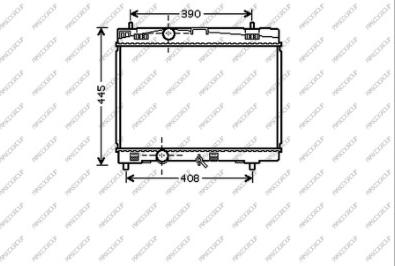 Prasco TY325R001 - Радиатор, охлаждане на двигателя vvparts.bg