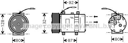 Prasco VLAK030 - Компресор, климатизация vvparts.bg