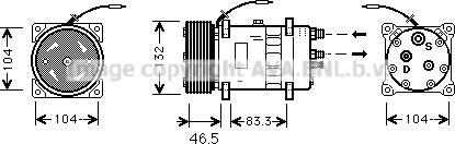 Prasco VLAK026 - Компресор, климатизация vvparts.bg