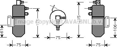 Prasco VLD040 - Изсушител, климатизация vvparts.bg