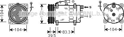 Prasco VLK080 - Компресор, климатизация vvparts.bg