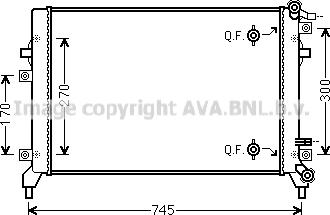 Prasco VN2326 - Радиатор, охлаждане на двигателя vvparts.bg