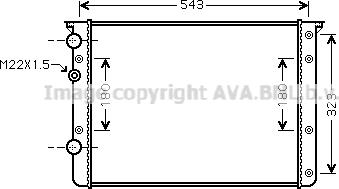 Prasco VN2260 - Радиатор, охлаждане на двигателя vvparts.bg