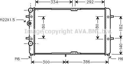 Prasco VNA2180 - Радиатор, охлаждане на двигателя vvparts.bg