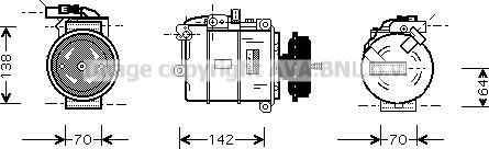 Prasco VNAK087 - Компресор, климатизация vvparts.bg