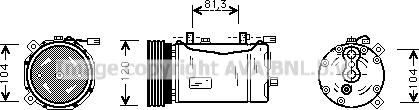 Prasco VNK172 - Компресор, климатизация vvparts.bg