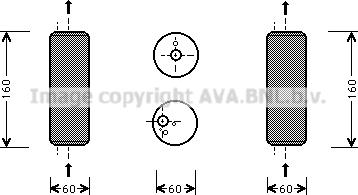 Prasco VND293 - Изсушител, климатизация vvparts.bg