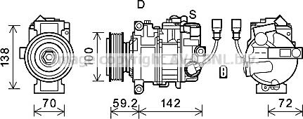 Prasco VNK385 - Компресор, климатизация vvparts.bg