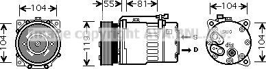 Prasco VNK270 - Компресор, климатизация vvparts.bg