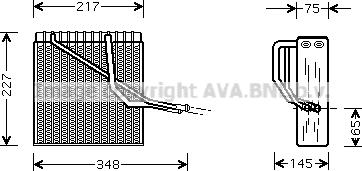 Prasco VNV055 - Изпарител, климатична система vvparts.bg