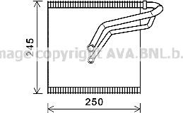 Prasco VNV387 - Изпарител, климатична система vvparts.bg