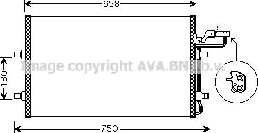 Prasco VO5140 - Кондензатор, климатизация vvparts.bg