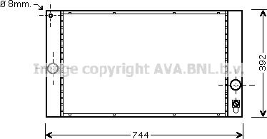 Prasco VOA2141 - Радиатор, охлаждане на двигателя vvparts.bg