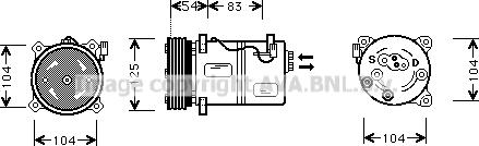 Prasco VOK030 - Компресор, климатизация vvparts.bg