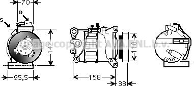 Prasco VOK143 - Компресор, климатизация vvparts.bg