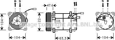 Prasco VOK109 - Компресор, климатизация vvparts.bg