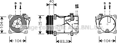 Prasco VOK119 - Компресор, климатизация vvparts.bg