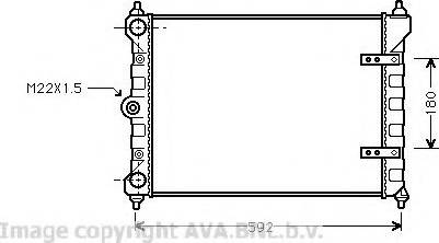 Prasco VW2095 - Радиатор, охлаждане на двигателя vvparts.bg