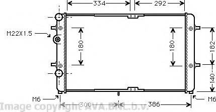 Prasco VW2180 - Радиатор, охлаждане на двигателя vvparts.bg