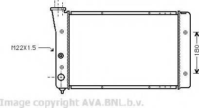 Prasco VW2123 - Радиатор, охлаждане на двигателя vvparts.bg