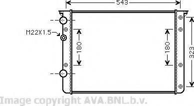 Prasco VW2260 - Радиатор, охлаждане на двигателя vvparts.bg