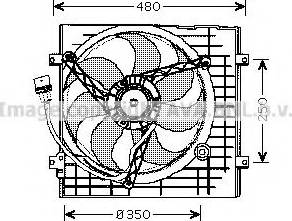Prasco VW7506 - Вентилатор, охлаждане на двигателя vvparts.bg
