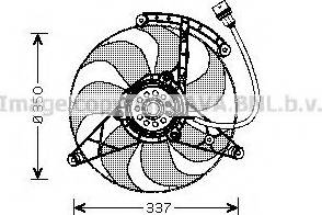 Prasco VW7516 - Вентилатор, охлаждане на двигателя vvparts.bg