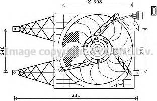 Prasco VW7532 - Вентилатор, охлаждане на двигателя vvparts.bg