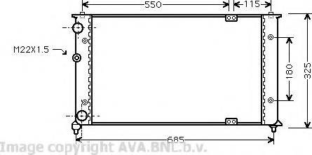 Prasco VWA2192 - Радиатор, охлаждане на двигателя vvparts.bg