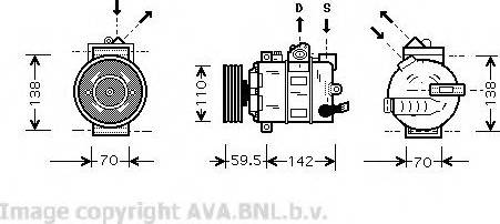 Prasco VWK258 - Компресор, климатизация vvparts.bg