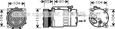 Prasco VWK270 - Компресор, климатизация vvparts.bg