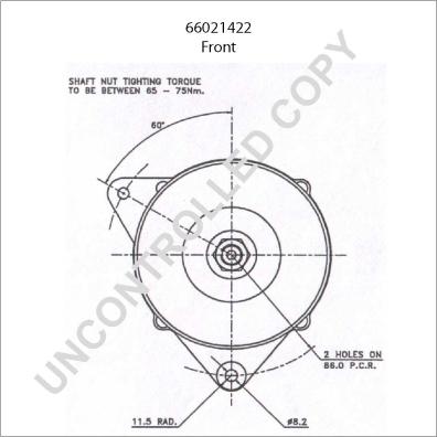 Prestolite Electric 66021422 - Генератор vvparts.bg