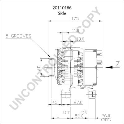 Prestolite Electric 20110186 - Генератор vvparts.bg