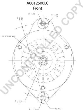 Prestolite Electric A0012500LC - Генератор vvparts.bg