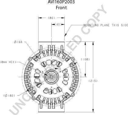 Prestolite Electric AVI160P2003 - Генератор vvparts.bg